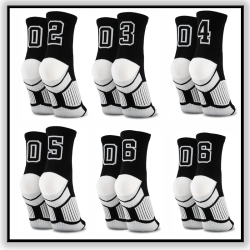Custom design and colors quarter-length athletic socks