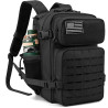 Tactical Backpack for Men and Women 45L Army 3 Days Assault Pack Bag Large Rucksack with Molle System - Black