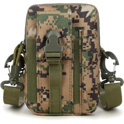Compact Tactical MOLLE Pouch – Multi-Purpose Waist & Shoulder Bag for Outdoor, Travel, and EDC Gear