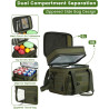 Tactical Insulated Lunch Box – Large Capacity MOLLE Cooler Bag with Tissue Pocket & Leakproof Design
