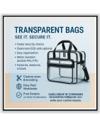 Transparent Bags | Clear PVC Tool, Stadium & Travel Bags